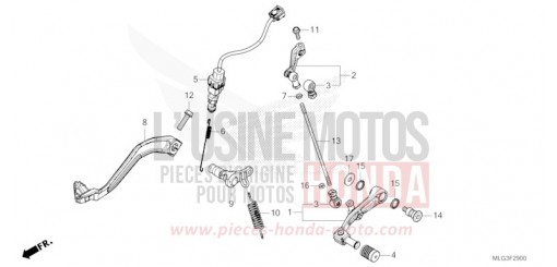 PEDALE CRF1100AN de 2022